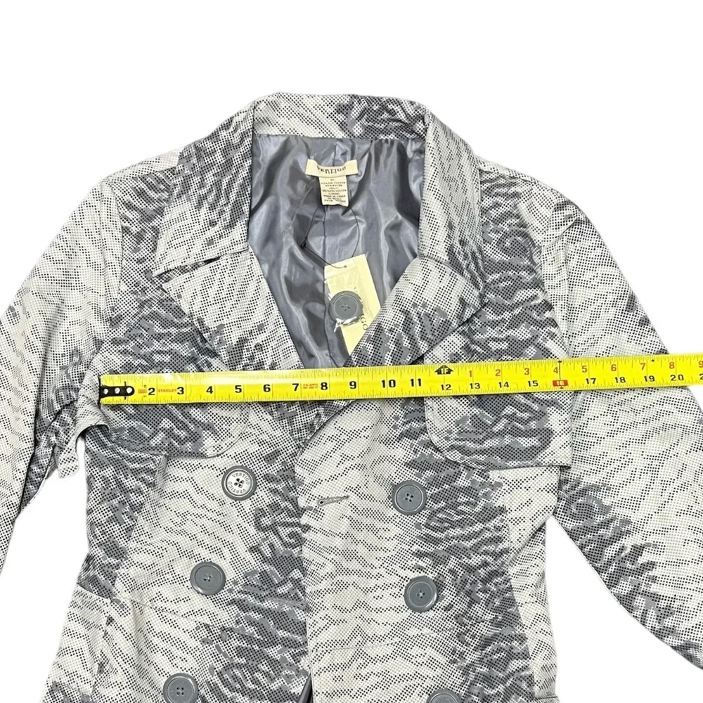 Vertigo Print Trench Coat (NWT) / Size: XL / Color: Blue / Item# 1-21901 - Picture 6 of 6